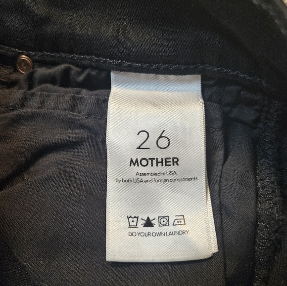 Mother Women's The Insider Crop Step Fray Guilty Racer High Waist Jeans Size 26 - Picture 13 of 14